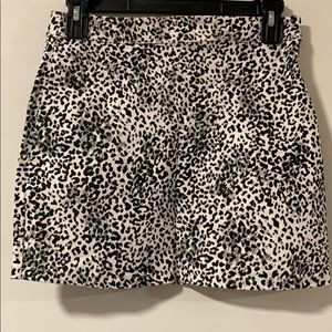 Animal printed miniskirt